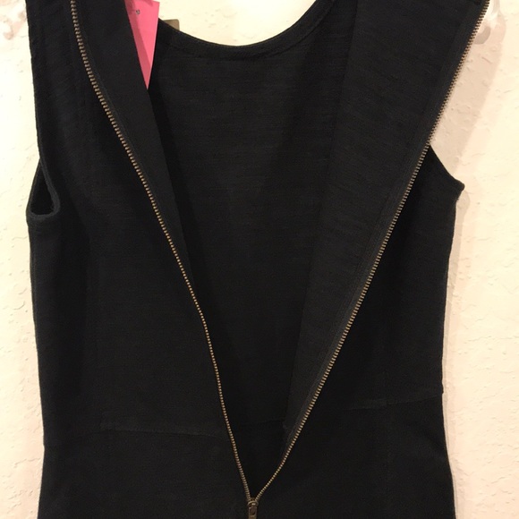 BLACK HALO twist front keyhole black dress 2 XS - Picture 7 of 8